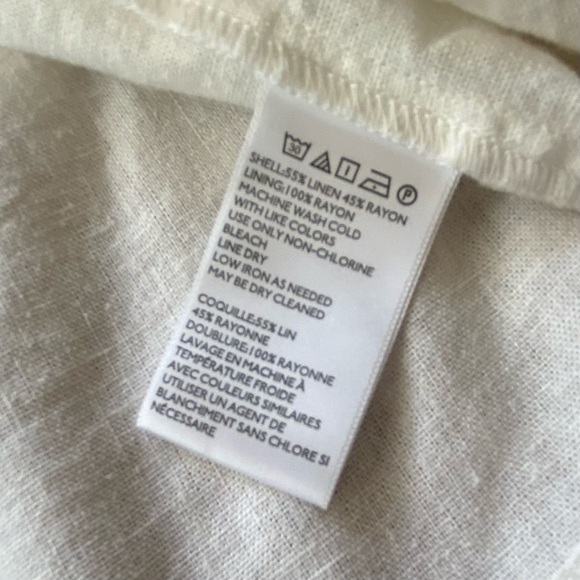 Urban Outfitters Marnie Halter Sweetheart Neckline White Linen Mini Dress SZ M - Picture 13 of 15